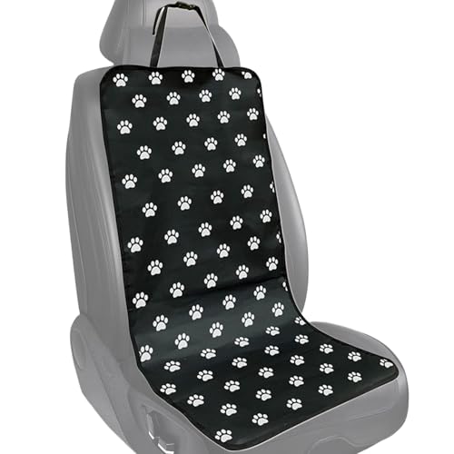 Pet Car Cover - Waterproof Seat Pad, Non Slip Cushion Protector, Soft Sturdy Easy Install, Interactive Keeps Seats Clean, Excellent Pet Travel Gear, Family Road Trip Sedan Truck 41.73x19.29 Inches - color: Black and white