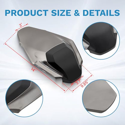 Rear Seat Cowl for Z900 Z900 SE 2025 2026, Mototcycle Tail Passenger Pillion Seat Cover Cowl Fairing Protector (Gray) - color: Gray