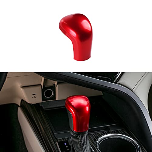 CKE Compatible with Toyota Camry 2026 2025 2024 2023 2022 2021 2020 2019 2018 for Corolla Cross Avalon Accessories Car Gear Shift Knob Cover Trim Protector Cap -Red - color: Red