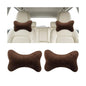 2PCS Car Headrest Pillow, Comfortable Ergonomic Design Vehicle Seat Neck Pillow for Driving Fatigue Relief, Soft Breathable Automotive Interior Head Rest Cushion Pad, Universal Fit (Coffee) - color: Coffee