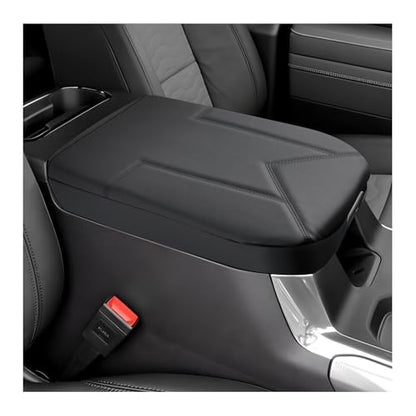 FIILINES Center Console Cover for Silverado & GMC Sierra 2019-2025, Suburban & Yukon & Tahoe 2021-2025 (Only Fit Bucket Seat), Armrest Cover Anti-Scratch Accessories Black - size: For Silverado & GMC Sierra 2019-2026