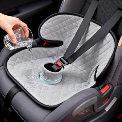 Potty Training Car Seat Protector, 2 Pack Waterproof Piddle Pads Carseat, 100% Leak-Proof Machine Washable Car Seat Liner, Non-Slip Crash-Test Approved Cover for Toddlers (Gray) - color: Gray