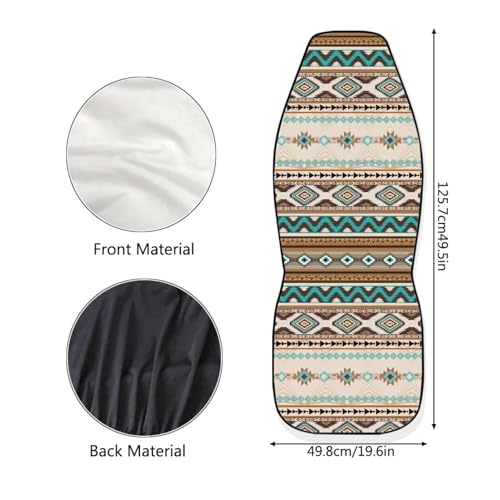 Dreaweet Aztec Car Seat Covers Southwest Native Indian Ameircan Navajo Print Front Seat Covers Set of 2 Car Seat Protector Front Seats Only Universal Seat Covers for SUV Trucks Cars - color: Aztec Southwest