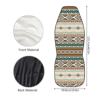 Dreaweet Aztec Car Seat Covers Southwest Native Indian Ameircan Navajo Print Front Seat Covers Set of 2 Car Seat Protector Front Seats Only Universal Seat Covers for SUV Trucks Cars - color: Aztec Southwest