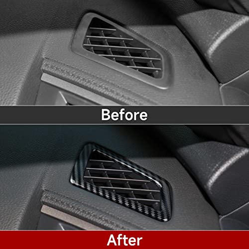 Car Air A/C Vent Outlet Cover Decals for Honda Civic 2016 2017 2018 2019 2020 2021 10th Gen Accessories ABS Carbon Fiber Stickers - color: Air Vent Trim
