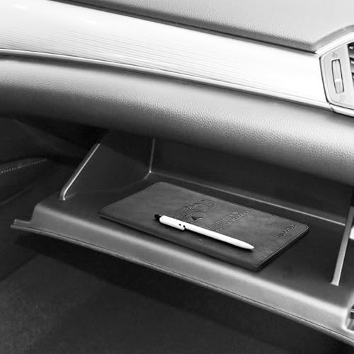 Leather Car Registration and Insurance Card Holder, Car Document Holder for Cards License with Magnetic Shut (Black, large) - color: Large Black