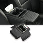 Car Armrest Cover With Cup Holder, Premium Leather Car Armrest Cushion And Tissue Box, Stable Car Center Console Organizer For Drinks, Phone And Small Accessories