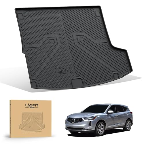 LASFIT Cargo Liner for Acura RDX 2019-2026 Cargo Mat All Weather TPE Trunk Floor Mat Custom Fit for Acura RDX Cargo Tray Non-Slip Rear Trunk Liner, Black - size: 2019-2026 | For Acura Rdx | Cargo Mat