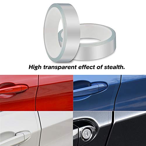 ToLanbbt Car Door Edge Guard Invisible Automotive Door Sill Guard Protectors Anti-Scratch Adhesive Tape Waterproof Strips for Car Door Edge Protection (33Ft x 3.94”, Transparent) - size: 33Ft x 3.94”
