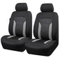 CAR PASS 3D Air Mesh Car Seat Covers Front Seats Low Back Bucket, Breathable Sporty Mesh in Summer Airbag Compatible Universal Fit 95% Automotive SUV,Truck,Sedan Interior Protector, Black Gray 2PCS