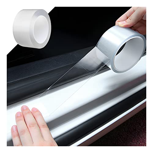 Car Door Entry Guard, Clear Trim Guard/Cover for Car Door Sill, Edge, Rear Bumper, Anti-Collision Protector Film Universal for Most Cars, Vehicles, SUVs (2.7"x197", Transparent) - color: Transparent, size: 2.7" x 197"