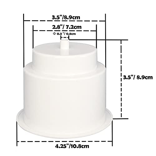 Yuanhe White Plastic Cup Drink Holder Insert with Drain for Boat Car Marine Rv, 10PCS - size: 10PCS