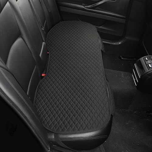 West Llama Linen Car Seat Covers,Bottom Seat Covers for Cars Include 1 Rear Bench Cover Universal Fits 90% Vehicles,SUVs,Cars,Sedans,Black - color: C-Black, size: 1 Rear Bench Seat Cover