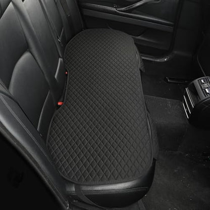 West Llama Linen Car Seat Covers,Bottom Seat Covers for Cars Include 1 Rear Bench Cover Universal Fits 90% Vehicles,SUVs,Cars,Sedans,Black - color: C-Black, size: 1 Rear Bench Seat Cover