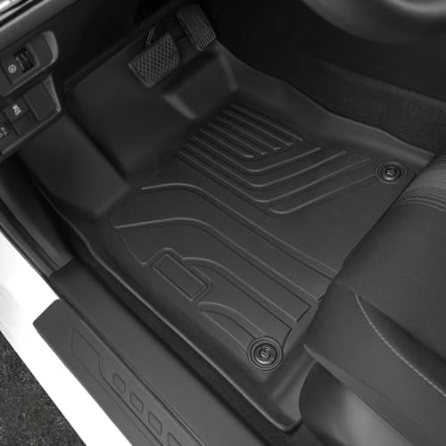 Floor Mats for Honda Civic Sedan 2022-2026/Acura Integra 2023-2026, All Weather Floor Mats Trunk Cargo Liner and Door Sill Guards Accessories, Full Coverage Set (Gas Only, Not fit Manual) - style: For Honda Civic | 2022-2026