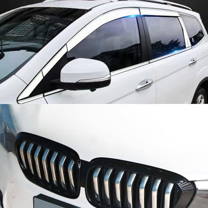 16Ft Chrome Silver Automotive Car Exterior and Interior Molding Trim Universal Bumper Window Door Body Side Decorative Strip Scratch-Proof (1 inch (25mm)) - size: Width:1inch(25mm)