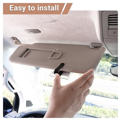 Yuoyar 4 Packs Magnetic Car Picture Holder for Visor - Car Photo Holder with Clips for Easy Display - Visor Clip Photo Frame for 3 Inch Photos