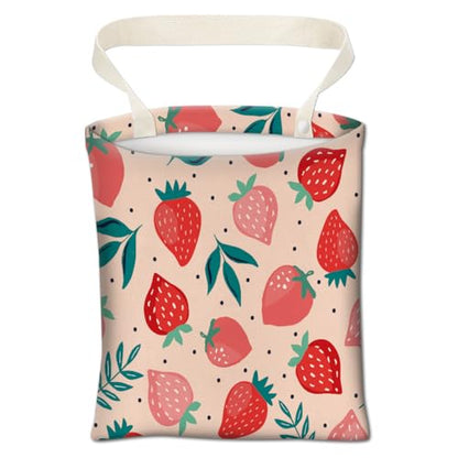 Car Trash Can, Cute Hanging Organizer and Storage Bag, Trash Bin for Vehicle, Travelling, Camping - Pink Strawberry - color: Cute Pink Strawberry