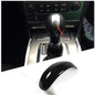 Center Console Gear Shifter Knob Hand Brake Cover Compatible with Infiniti G37 G35 G25 Q40 FX35 FX37 FX50 QX70 QX56 EX35 EX37 EX25 QX50/Nissan Patrol 2013-2018 Accessories (Gloss Black) - color: gloss black