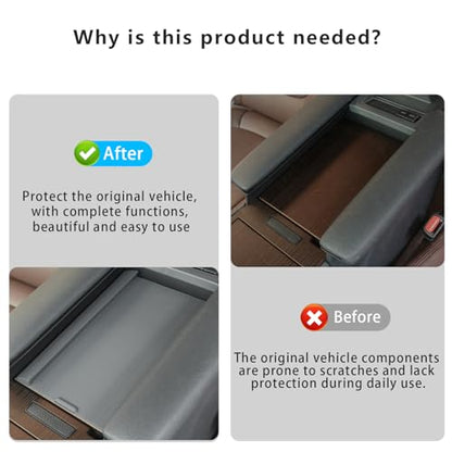 Center Console Armrest Cover for Toyota Sienna 2021-2026 Silicone Armrest Anti-Slip Storage Pad Compatible with LE/XLE/XSE/Woodland Edition/Limited/Platinum(Gray) - size: Center Console Armrest Cover