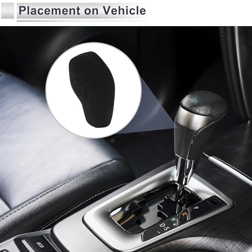 Gear Shift Knob Cover Anti-slip Stick Shifting Handle Protector Silicone 1 Pc for Ford Focus 2012-2018 Black