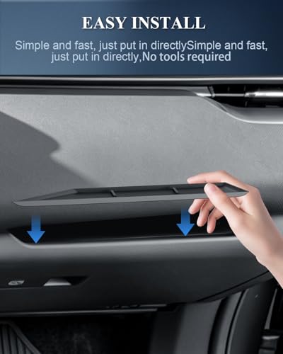 BIBIBO for 2026 Subaru Outback Center Console Organizer 2026 Subaru Outback Console Front Passenger Tray 2026 Outback Console Co-Pilot Organizer Tray Passenger Glove Box Silicone Anti-Slip Mat - color: Black-Passenger Tray