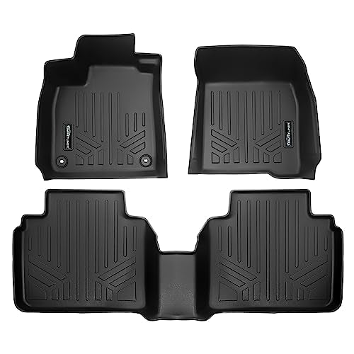 SMARTLINER All Weather Protection Custom Fit 2 Row Floor Mat Liner Set Compatible with 2023-2025 Honda Accord - color: Honda Accord 2023 - 2025