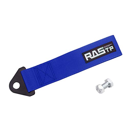 RASTP High Strength Racing Tow Strap, Tow Hook Fit for Front or Rear Front Bumper Decorative Trailer Belt (Blue) - color: blue