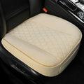 Linen Front Car Seat Cover Protector Anti-Slip Bottom Seat Cover Fits 95% of Vehicles,Wrapping Around The Bottom,Diamond Pattern(Beige-1Pcs) - color: Diamond Pattern-Beige, size: 1 Piece Linen