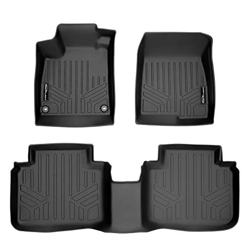 SMARTLINER Custom Fit Floor Mats 2 Row Liner Set Compatible with 2018-2022 Honda Accord - color: Honda Accord 2018 - 2022
