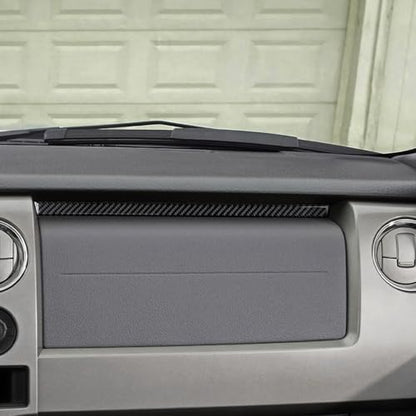 Car Passenger Dashboard Panel Strip Sticker Carbon Fiber Decal Interior Trim Cover for Ford F150 2009 2010 2011 2012 2013 2014 Accessories