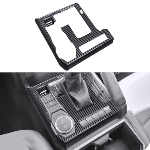 INTGET Gear Shift Panel Cover for 2024 2025 2026 Toyota Tacoma Accessories/2025 2026 4Runner ABS Plastic Interior Decoration for Tacoma Interior Accessories(Carbon Fiber Style, Gear Panel Cover) - size: Gear Panel Cover