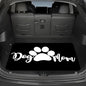 Universal Car Trunk Mat 29" x 39", Mom Paw Print All Weather Trunk Protection Cargo Liner, Durable Cargo Mat Rear Trunk Liner, Stylish Vehicle Interior Accessories Suitable for Most Car Models - color: Mom Paw Print