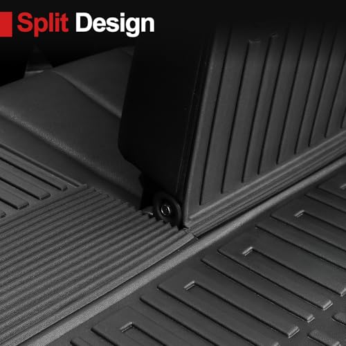 Cargo Mat with Backrest Mat for 2020-2025 Kia Telluride, All Weather TPE Trunk Mat Rear Cargo Liner Back Seat Cover Protector for Kia Telluride Accessories - style: Cargo Mat