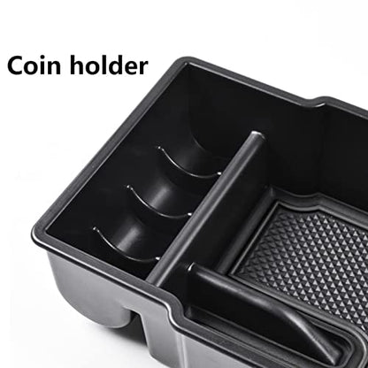 EDBETOS Center Console Organizer Tray Compatible with Jeep Renegade Accessories 2015-2019 2020 2021 2022 2023 Armrest Glove Box Secondary Storage (Black Line) - color: Black Line