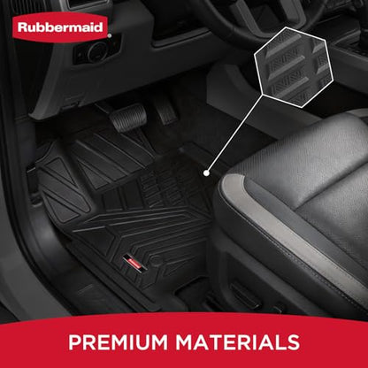 Rubbermaid Car Mats for Ford F250 F350 F450 F550 2017–2026 Crew Cab | All Weather Floor Mat Custom Fit Rubber Waterproof Heavy Duty Truck Mats Front Rear (Bucket Seat w/Under Seat Storage) - size: For Ford F250/F350/F450/F550 2017-2026