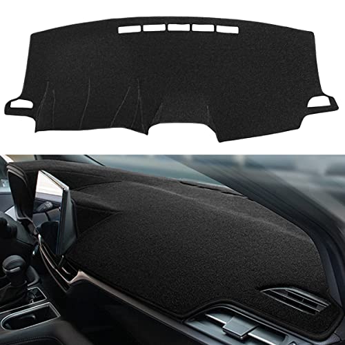 Dash Cover Mat Custom Fit for Toyota Sienna 2021-2025, Dashboard Cover Pad Carpet Protector (Black) F152 - color: 21-23 Black