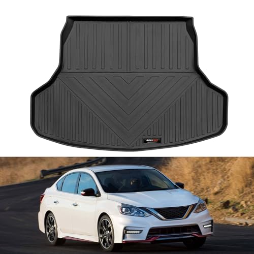 Custom Fit Trunk Liner for Nissan Sentra 2014-2019 Cargo Mats TPE Rubber All-Weather Protection Black (for 2014-2019 Nissan Sentra Cargo Mat) - color: for 2014-2019 Nissan Sentra Cargo Mat