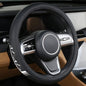 Premium Leather Sport Mountain Steering Wheel Cover 15.5inch for Men Women Compatible with Car Truck SUV