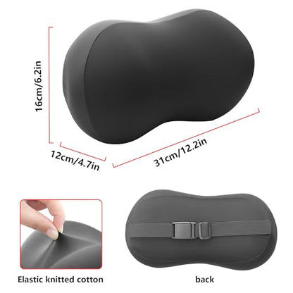 Car Headrest Pillow for Neck Support Memory Foam Car Neck Pillow Universal Fit Head Rest Travel Pillow Car Pillow for Pain Relief While Driving Black 2pc - size: Silky Headrest Black 2pc
