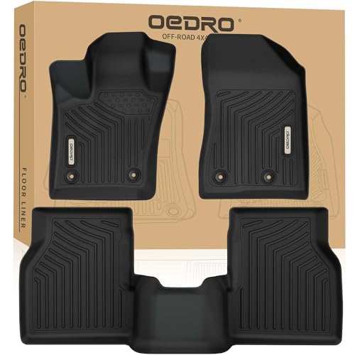 OEDRO Floor Mats Fit for 2017-2026 Jeep Compass, TPE All-Weather Guard Custom Fit Car Floor Liners, 1st and 2nd Row - style: 2017-2026 Compass