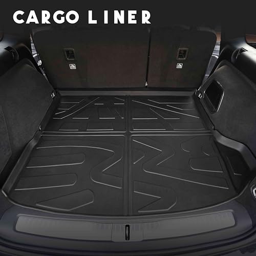 KARPAL Floor Mats & Cargo Liner for 2022-2025 2026 Jeep Grand Cherokee WL (Include 4xe, Not for WK2 or WL75) 5-Seat Only, All Weather TPE Custom Fit Floor Liners Car Mats Accessories - style: 2022-2026 | For Jeep Grand Cherokee WL (Include 4XE) | 1st & 2n