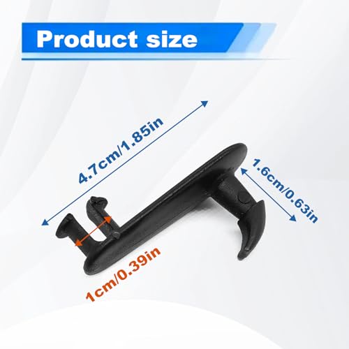 4Pcs Car Floor Mat Clips Floor Carpet Clips Fixing Hooks Compatible with Toyota Lexus Cargo Fastener, Cargo Mat Clip Accessories Black
