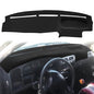 Dash Cover Mat Custom Fit for 1994-1997 Nissan Hardbody D21 Pickup Truck / 1994 1995 Pathfinder, Dashboard Cover Pad Carpet Protector F137 (Black) - color: 94-97 Black