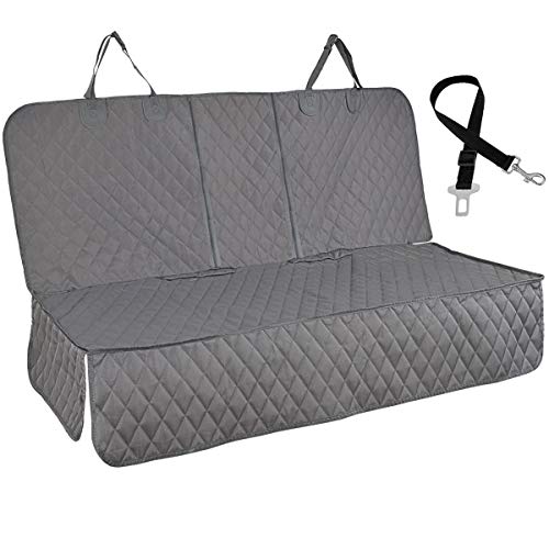 Honest Dog Car Seat Covers, Dog seat Cover with Side Flap for Cars, Trucks, and Suv's - Waterproof & Nonslip Pet Seat Cover for Backseat - color: Gray, size: Standard