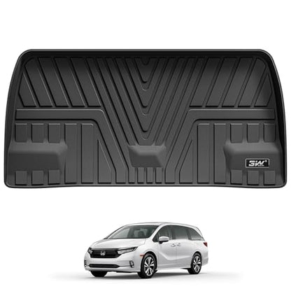 3W Cargo Liner Fit for Honda Odyssey 2018-2025 2026 Custom Fit Trunk Liner Mini Passenger Van, All Weather Use Heavy Duty Trunk Mat Black - size: 1. Odyssey|18-26|Cargo Liner