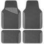 CAR PASS Waterproof Universal Fit Car Floor Mats, Car Mats Fit for SUV,Vans,sedans, Trucks,Set of 4pcs Car Carpet with Driver Heel Pad (All Gray) - color: All Gray