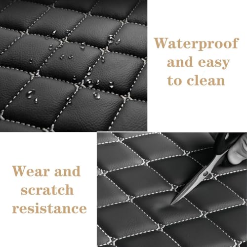 Custom Floor Mats for Audi A1, A3, A4, A5, A6, A7, A8,TT, TTS, Q2, Q3, Q5, Q7, Q8,RS3 RSQ8 S3 S4 S5 S6 S7 S8 e-tron, Q4 e-tron,All Weather Waterproof Luxury Leather (Purple) - color: Purple