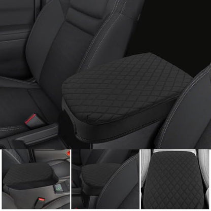 Sze Center Console Cover for Nissan Frontier 2026 2025 2024 2023 2022 Car Armrest Cover, PU Leather Arm Rest Pad, Console Box Cover Center Console Cushion - color: Nissan Frontier 2026 2025-2022