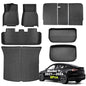 SUPER LINER Tesla Model Y Floor Mats 2021-2024 | Custom Fit All-Weather 9-Piece Set TPE Material |Full Coverage Floor Mats Back Seat Protector, Cargo Liner, Trunk & Interior Accessories - size: For Model Y 2021-2024*9pcs